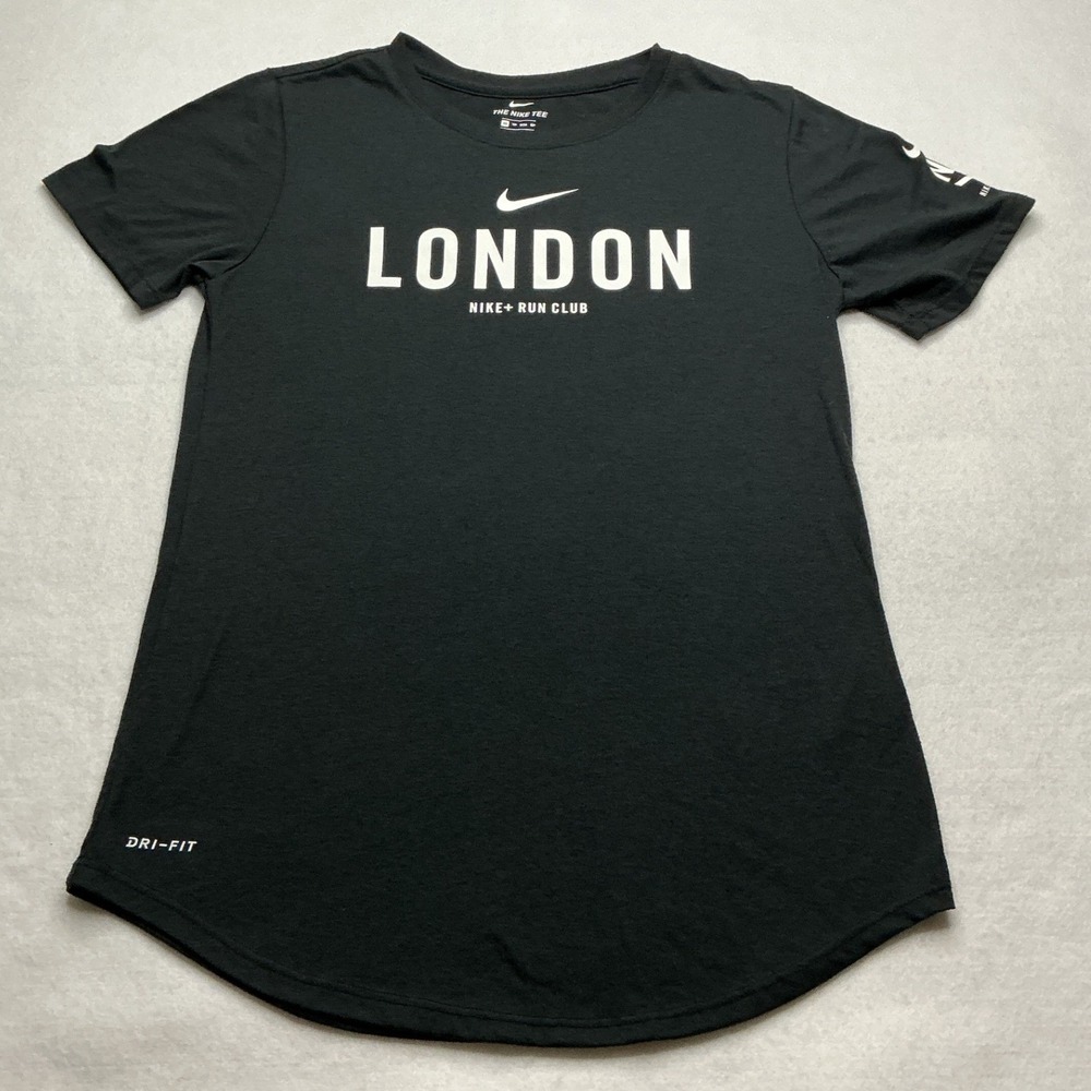 Nike Mens Dri-FIT Miler London Run Club Short Sleeve T-Shirt Black XS 876736-010